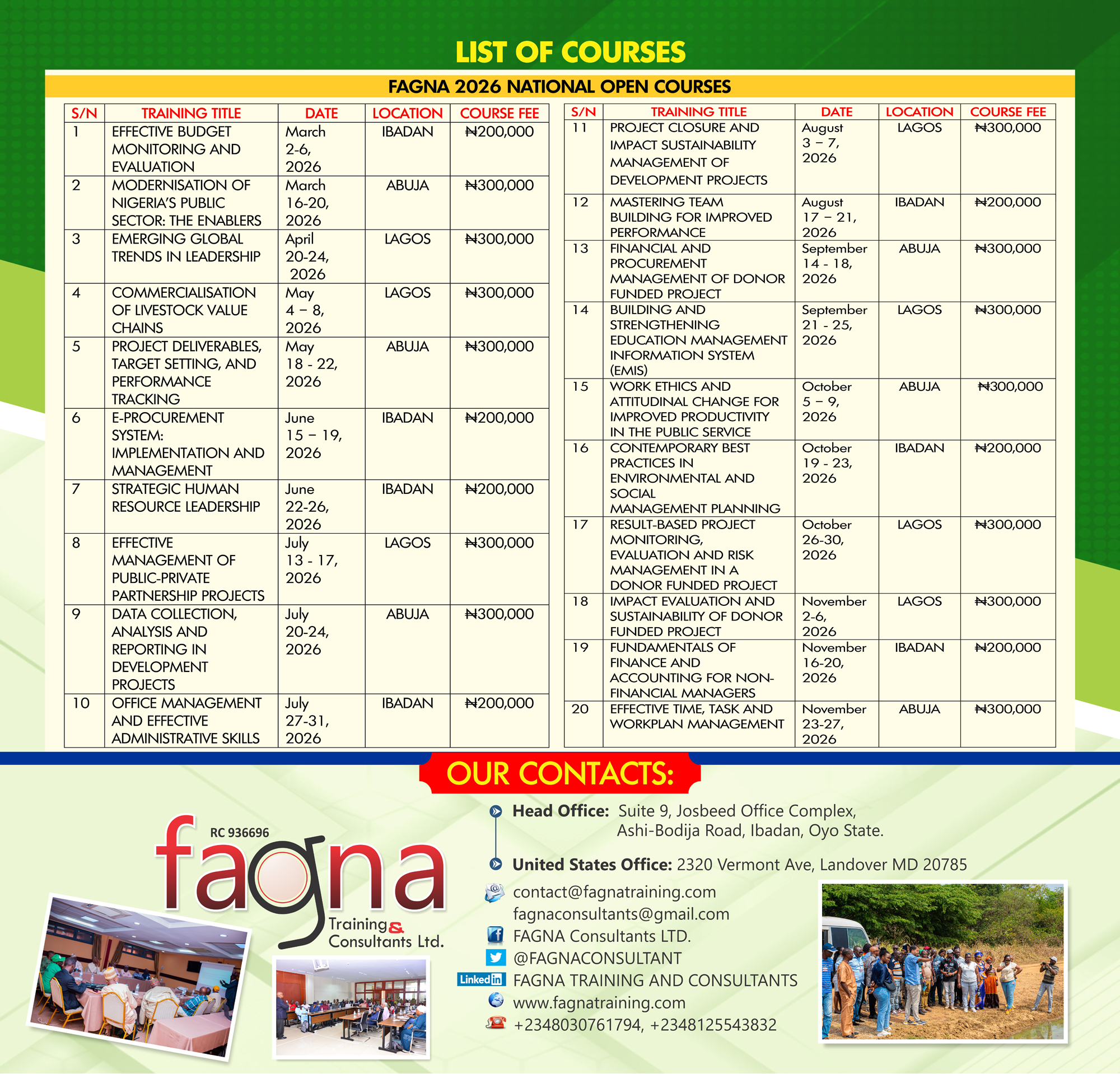 National Training Event